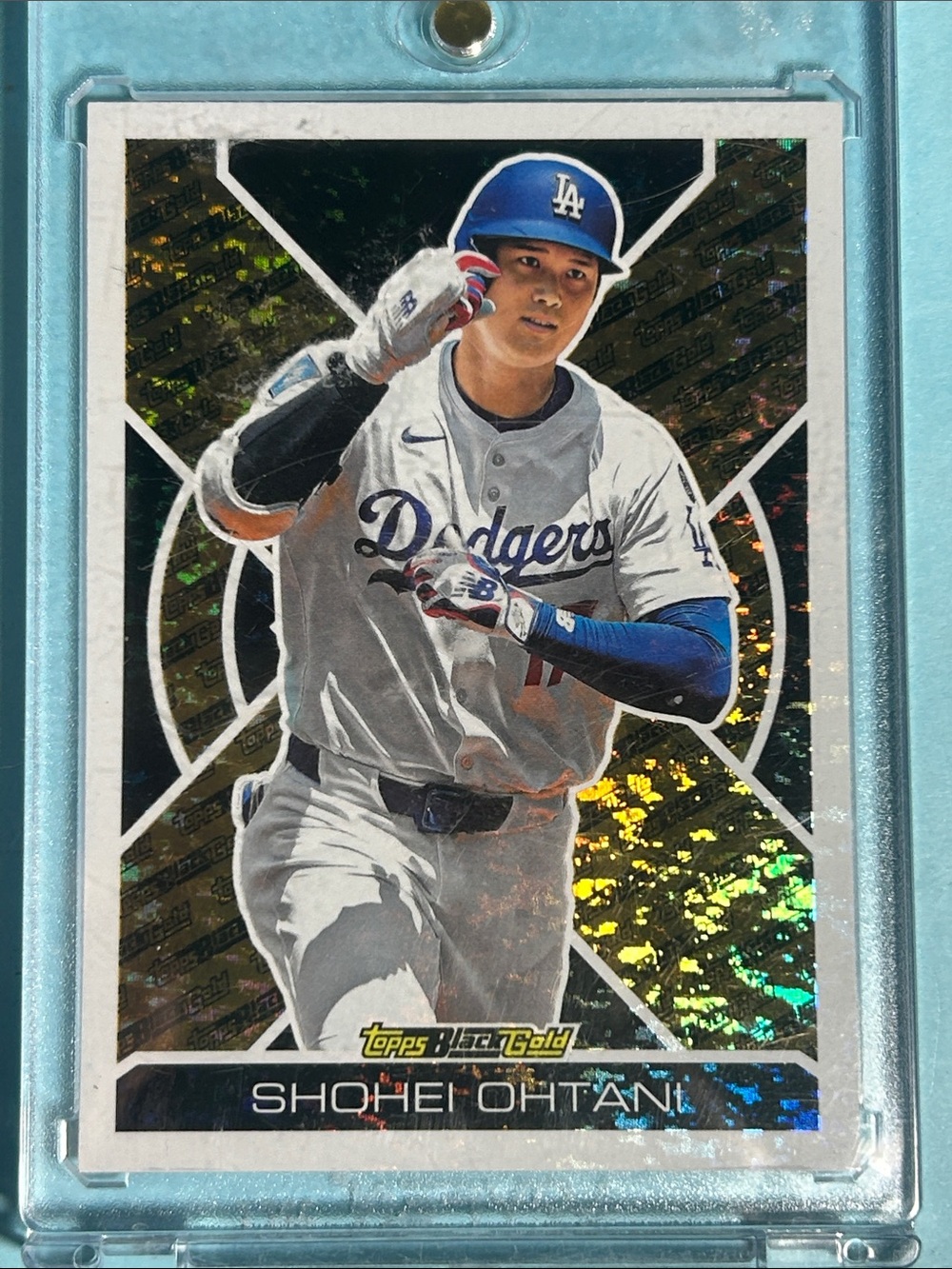 Shohei Ohtani , Los Angeles Dodgers 2025 Topps Black Gold insert card#BG-19